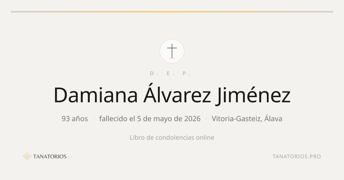 Memorial de Damiana Álvarez Jiménez