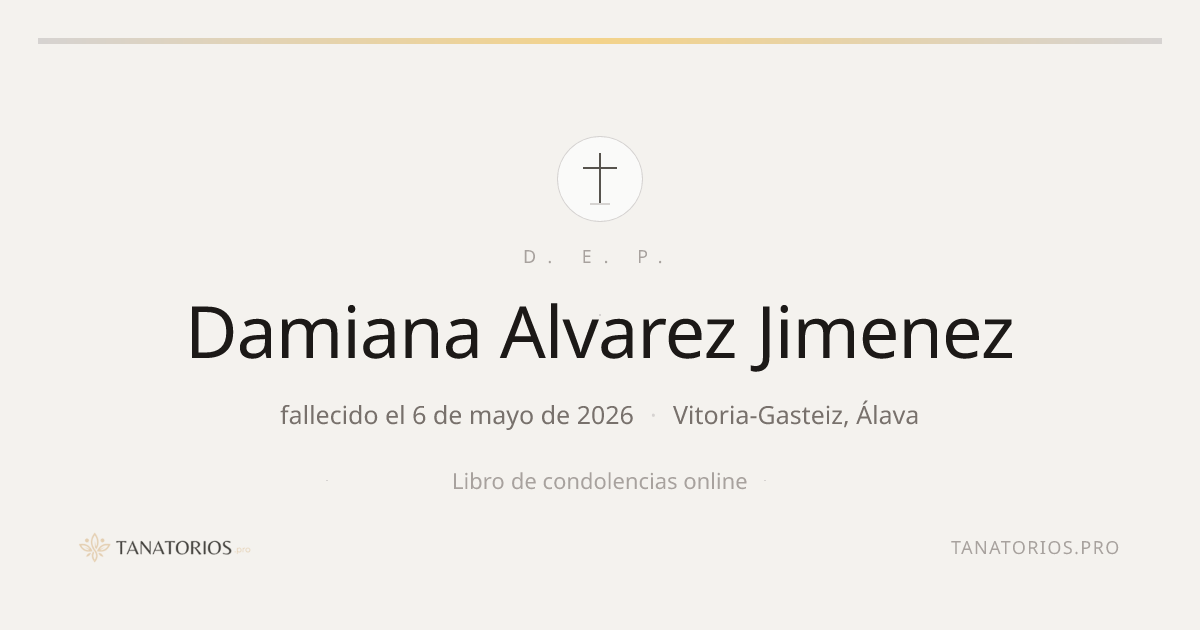 Memorial de Damiana Alvarez Jimenez