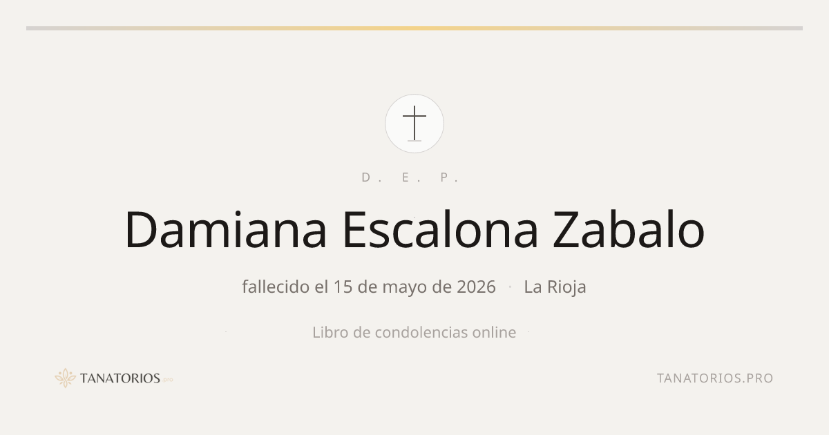 Memorial de Damiana Escalona Zabalo