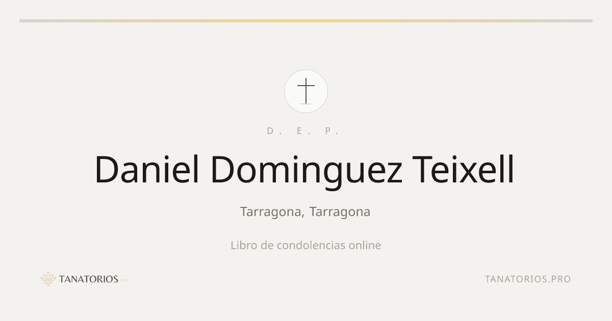 Memorial de Daniel Dominguez Teixell