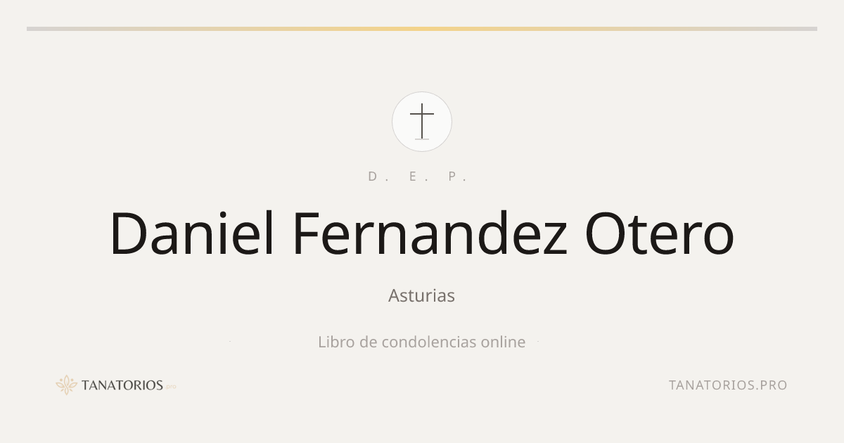 Memorial de Daniel Fernandez Otero
