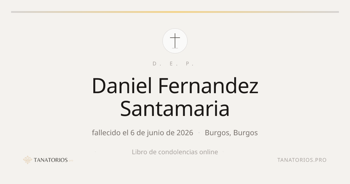 Memorial de Daniel Fernandez Santamaria