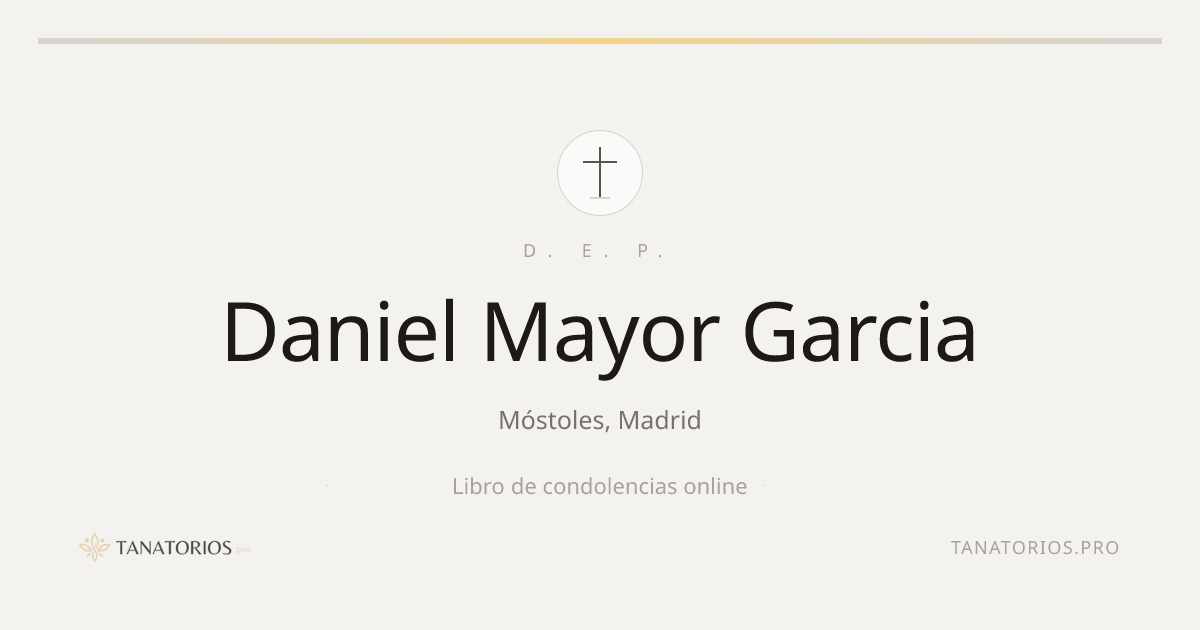 Memorial de Daniel Mayor Garcia