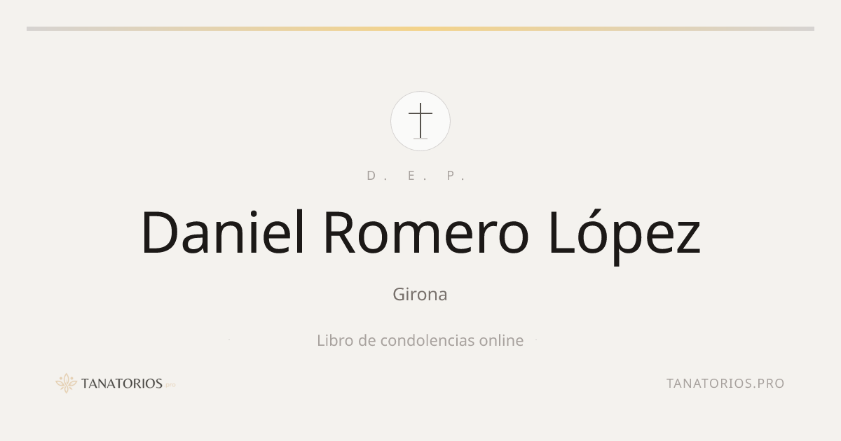 Memorial de Daniel Romero López