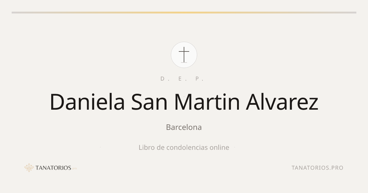 Memorial de Daniela San Martin Alvarez