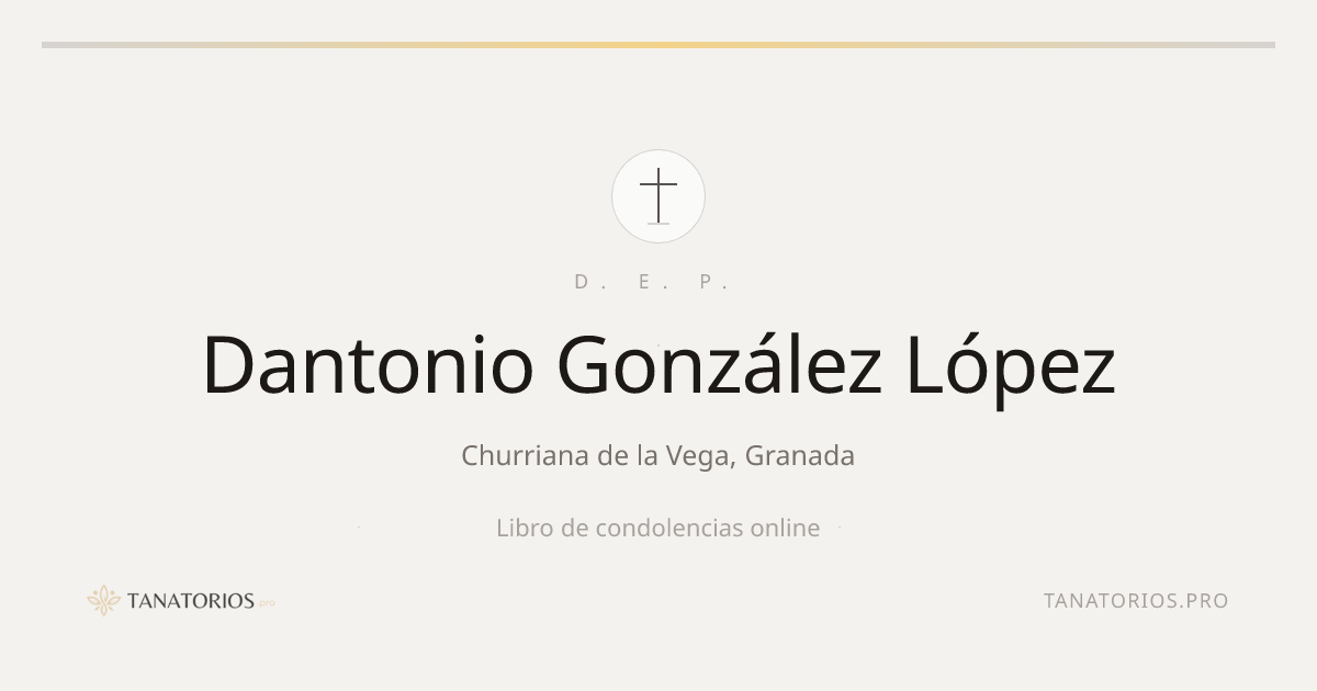 Memorial de Dantonio González López