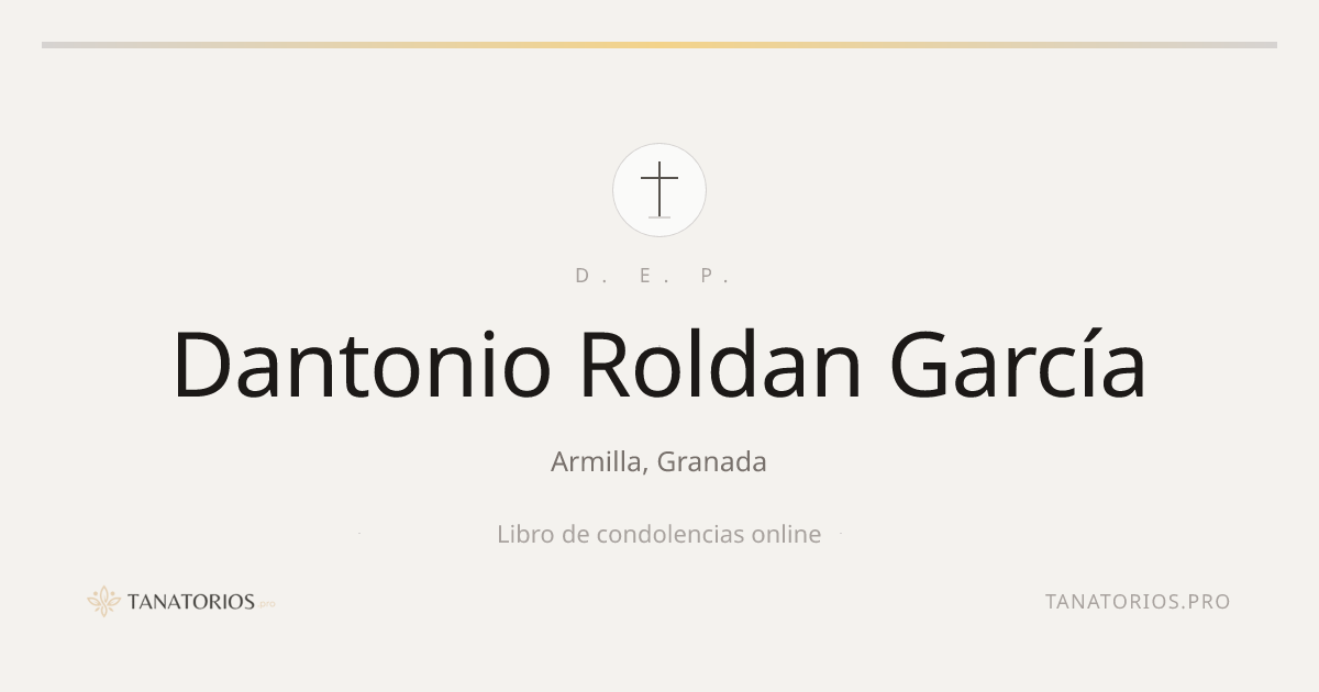Memorial de Dantonio Roldan García