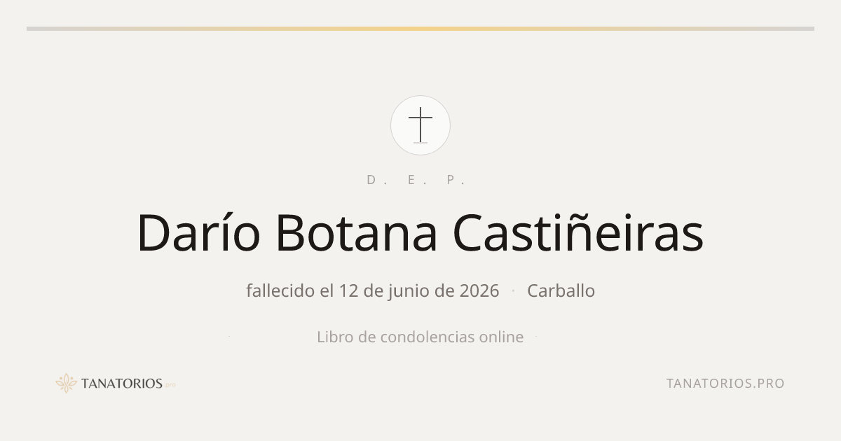 Memorial de Darío Botana Castiñeiras