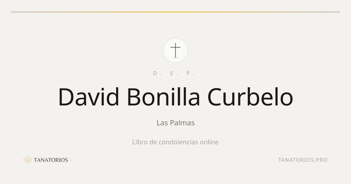 Memorial de David Bonilla Curbelo