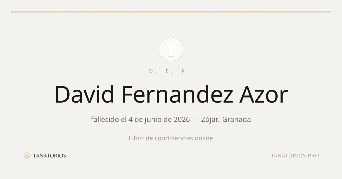 Memorial de David Fernandez Azor
