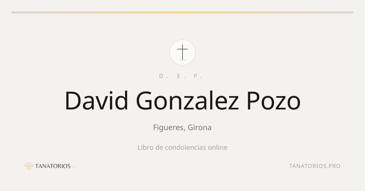 Memorial de David Gonzalez Pozo