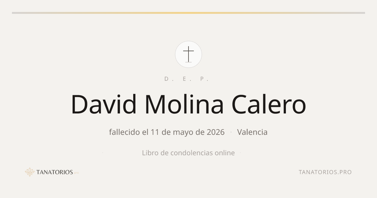 Memorial de David Molina Calero