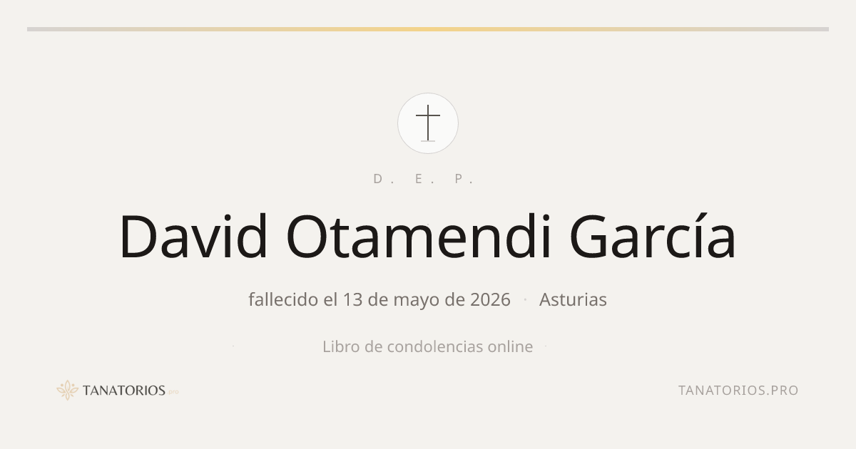 Memorial de David Otamendi García