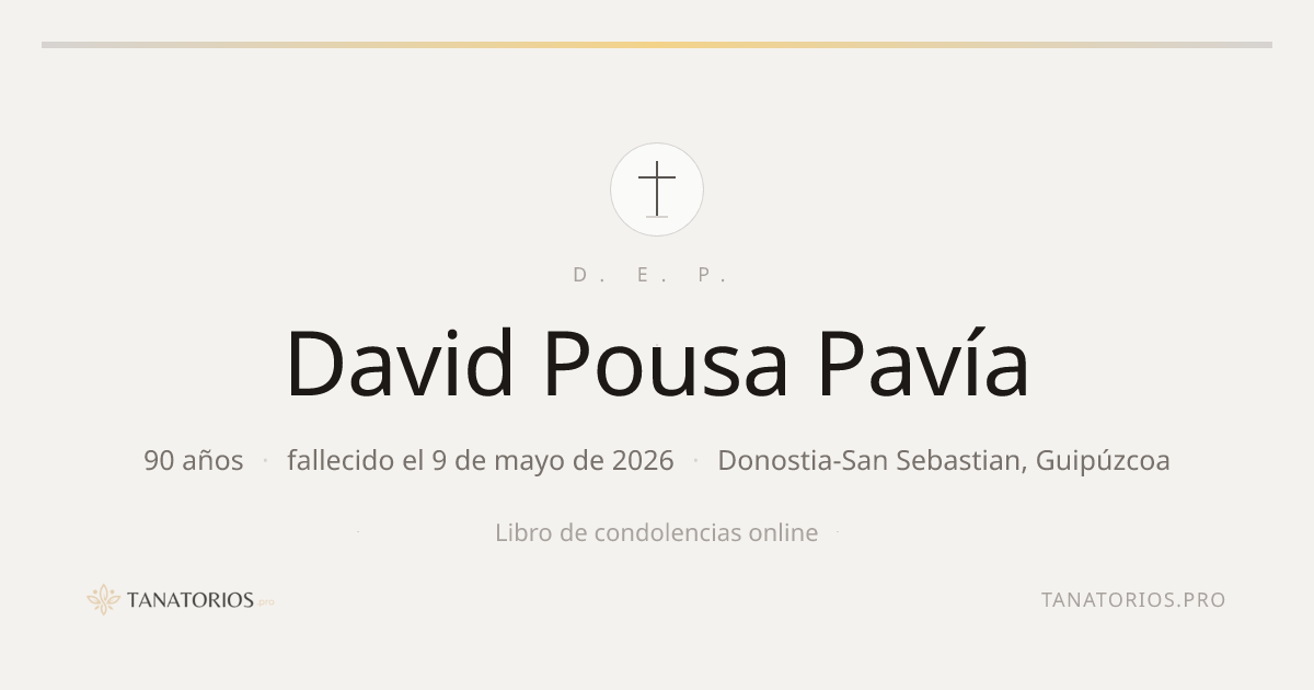Memorial de David Pousa Pavía