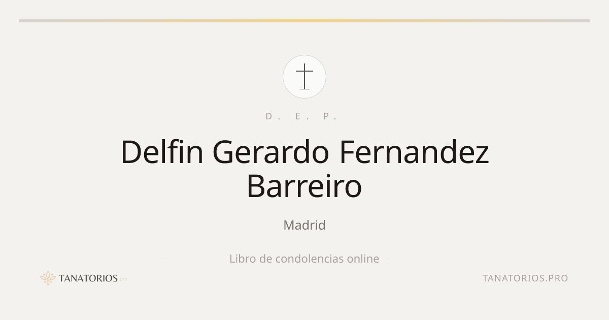 Memorial de Delfin Gerardo Fernandez Barreiro