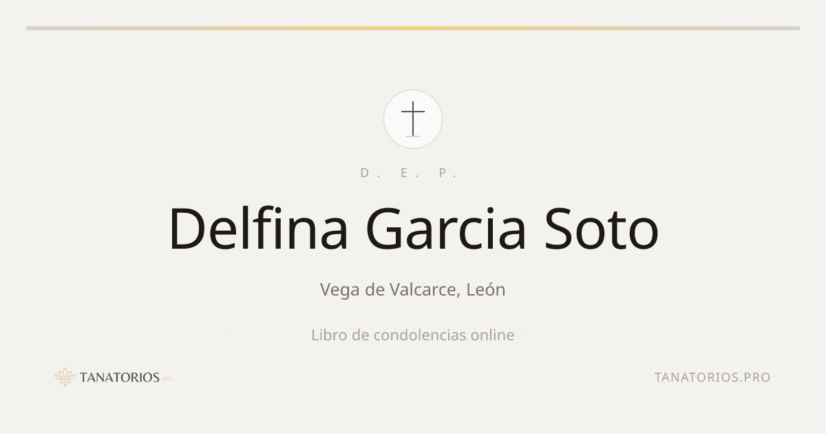 Memorial de Delfina Garcia Soto