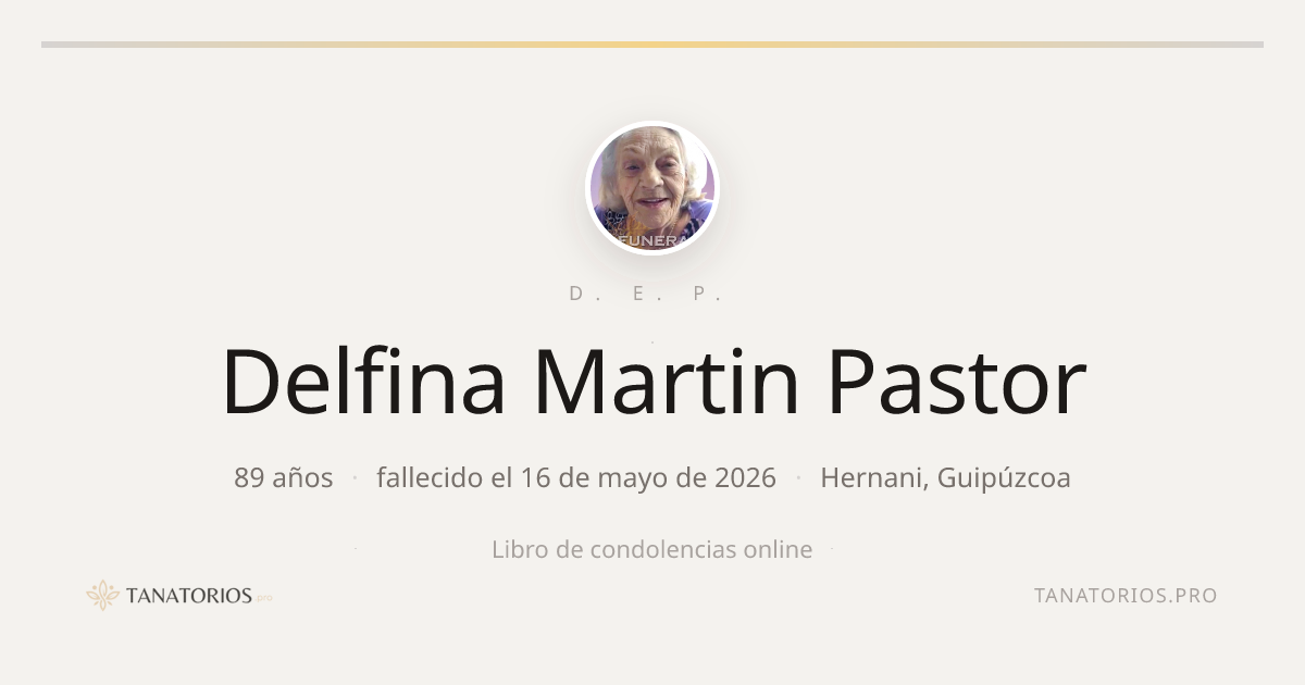 Memorial de Delfina Martin Pastor