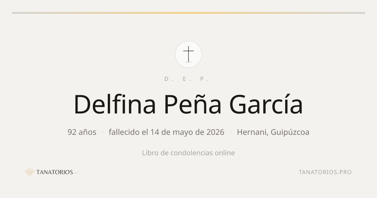 Memorial de Delfina Peña García