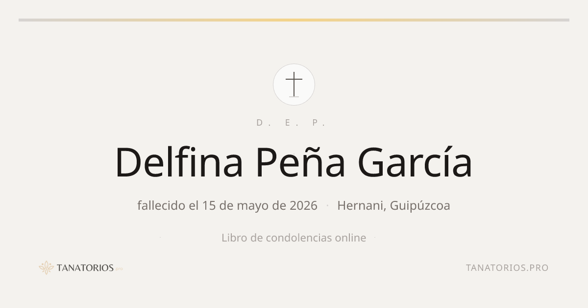 Memorial de Delfina Peña García