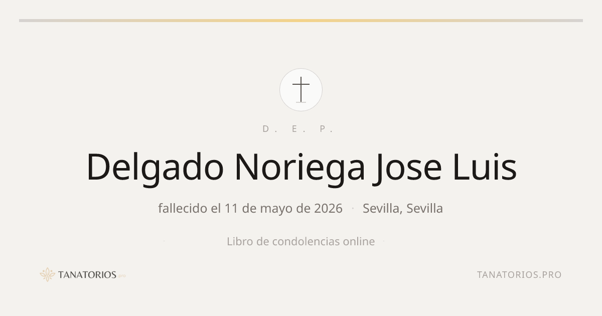 Memorial de Delgado Noriega Jose Luis