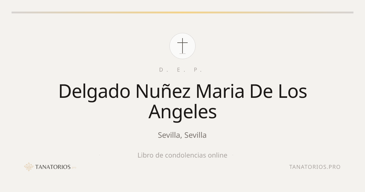 Memorial de Delgado Nuñez Maria De Los Angeles