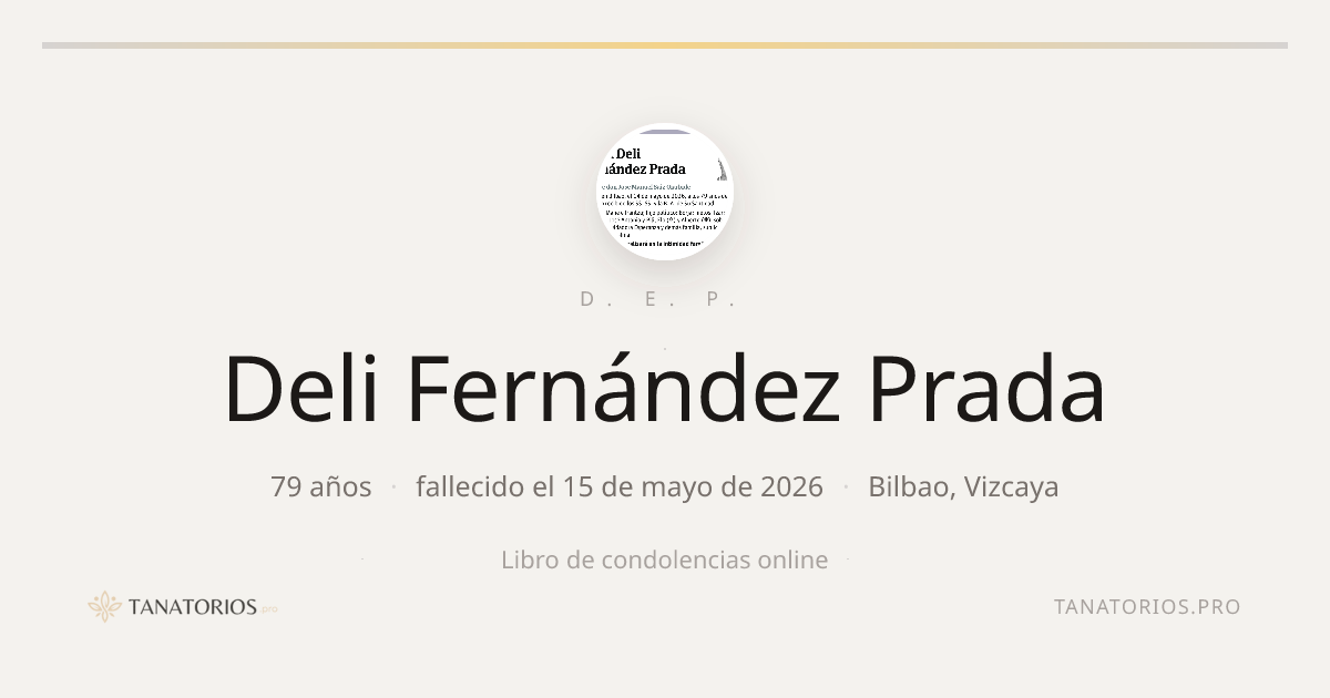 Memorial de Deli Fernández Prada