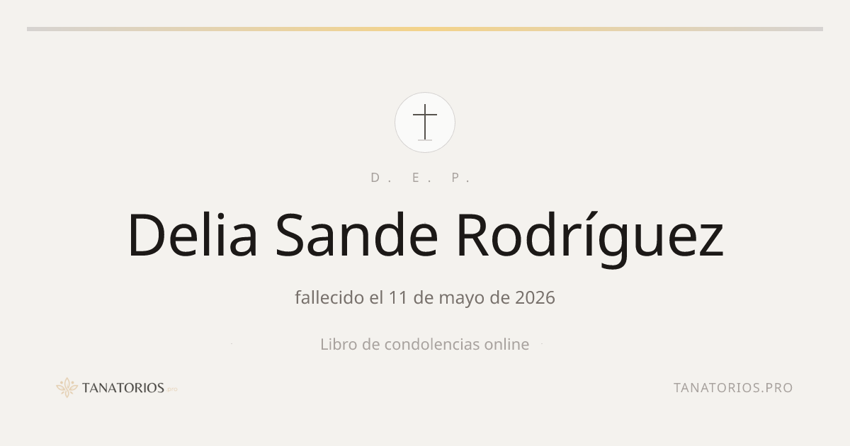 Memorial de Delia Sande Rodríguez