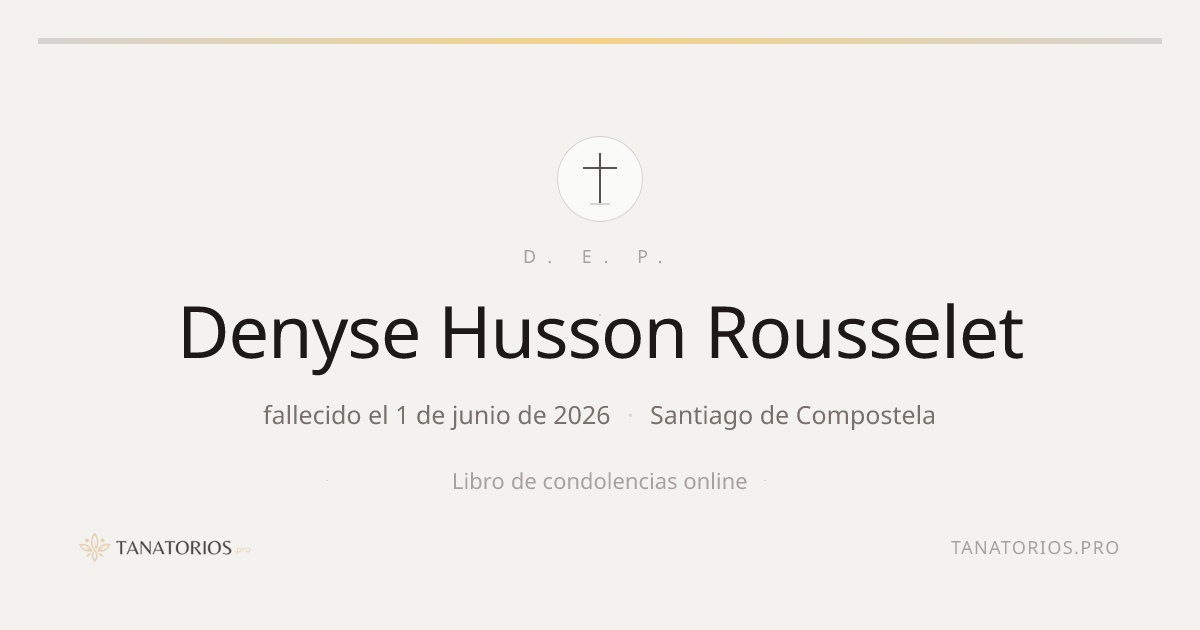 Memorial de Denyse Husson Rousselet