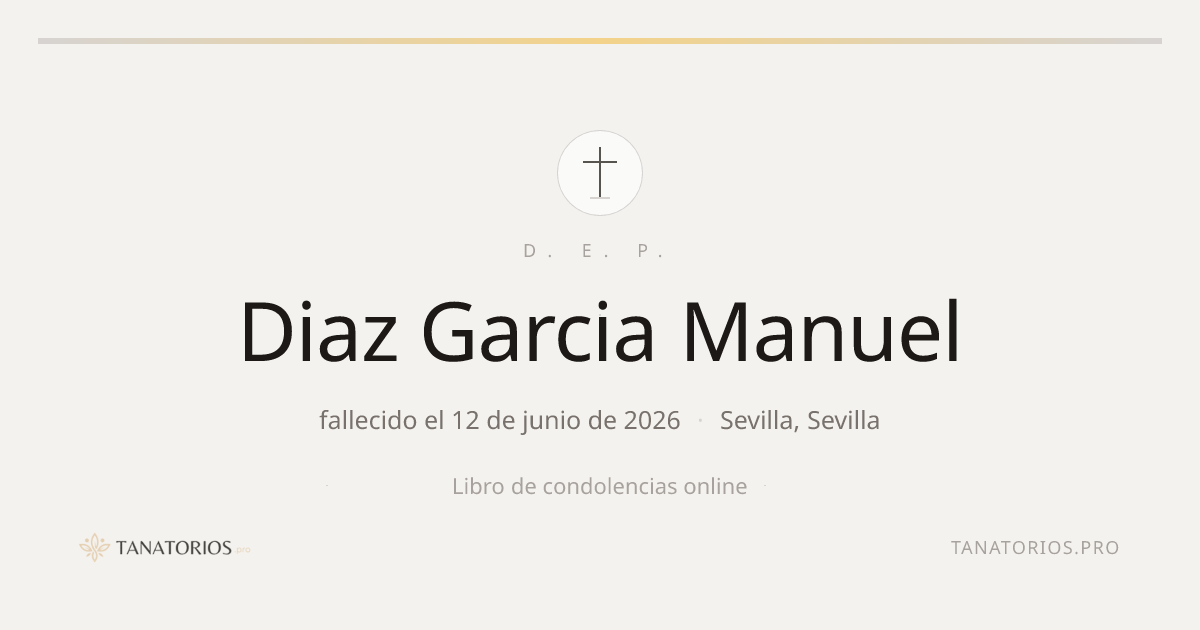 Memorial de Diaz Garcia Manuel
