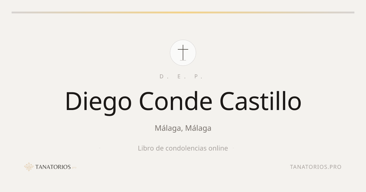 Memorial de Diego Conde Castillo