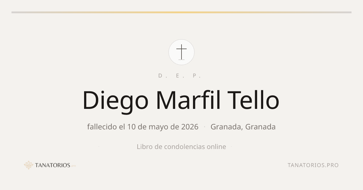 Memorial de Diego Marfil Tello