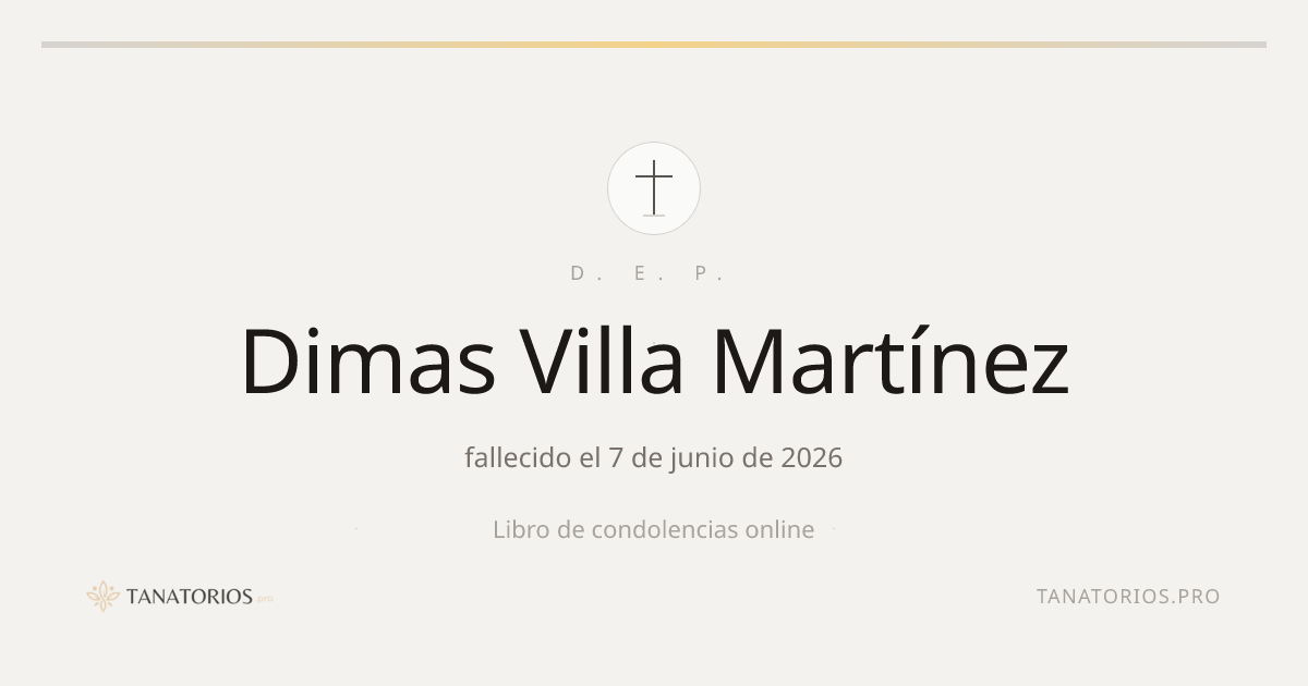 Memorial de Dimas Villa Martínez