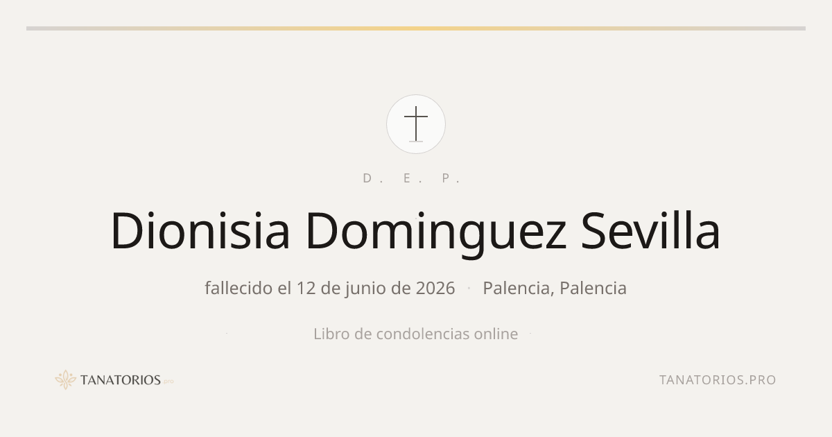 Memorial de Dionisia Dominguez Sevilla