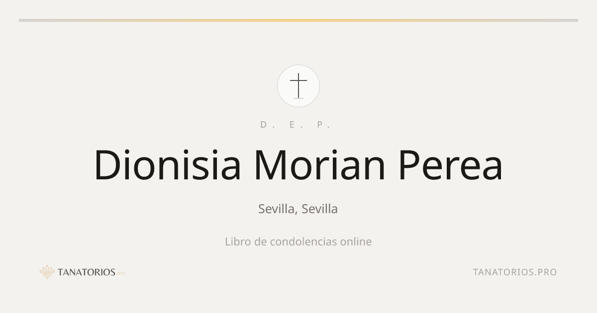 Memorial de Dionisia Morian Perea