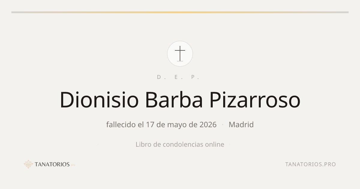 Memorial de Dionisio Barba Pizarroso