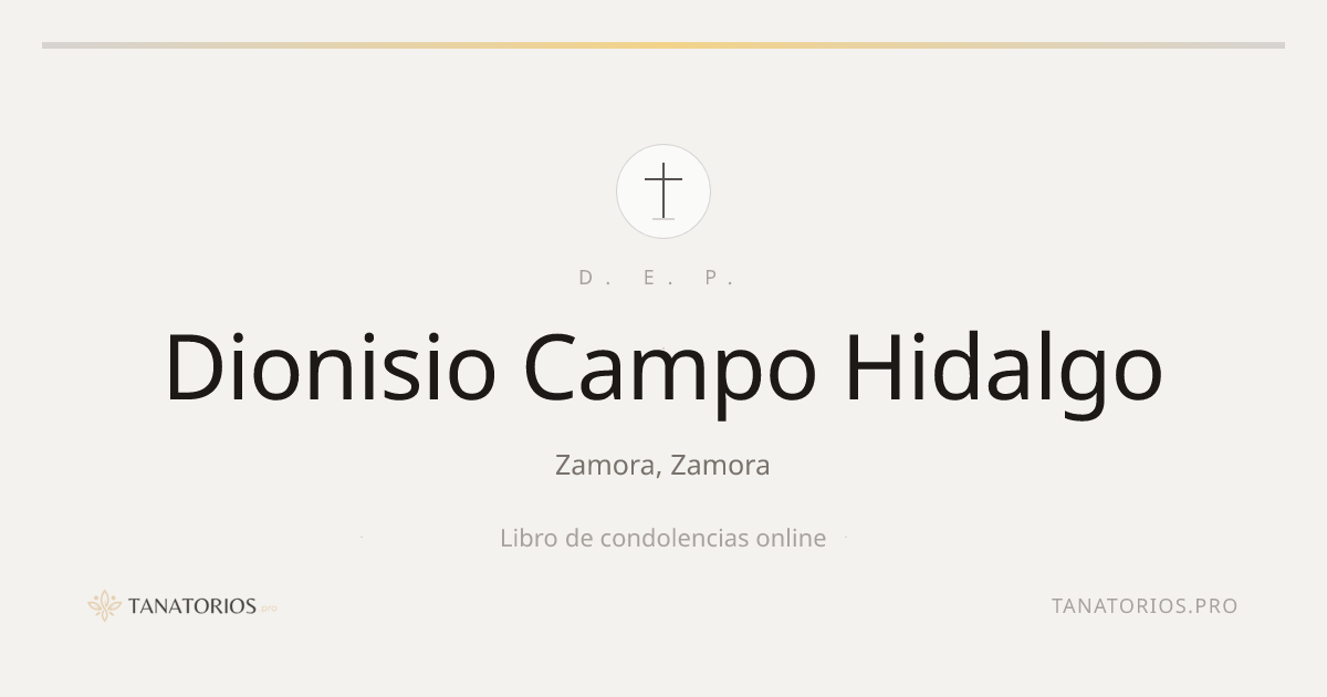 Memorial de Dionisio Campo Hidalgo