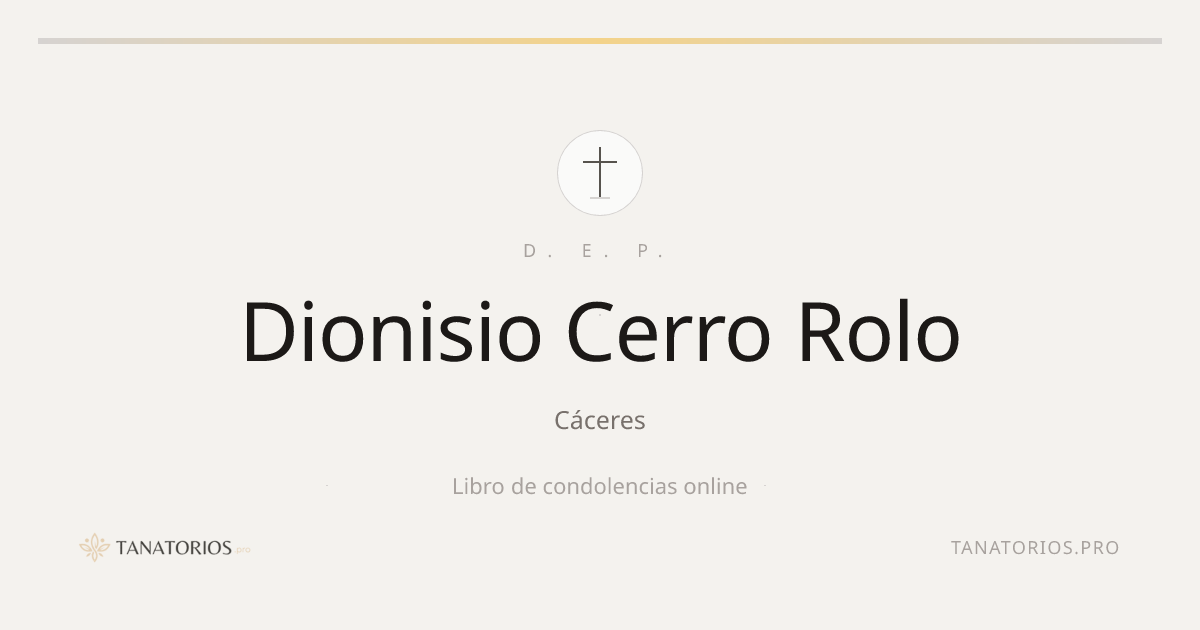 Memorial de Dionisio Cerro Rolo
