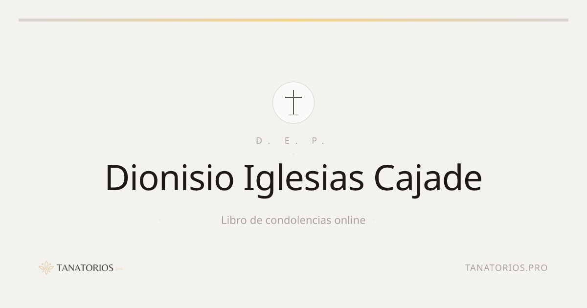 Memorial de Dionisio Iglesias Cajade