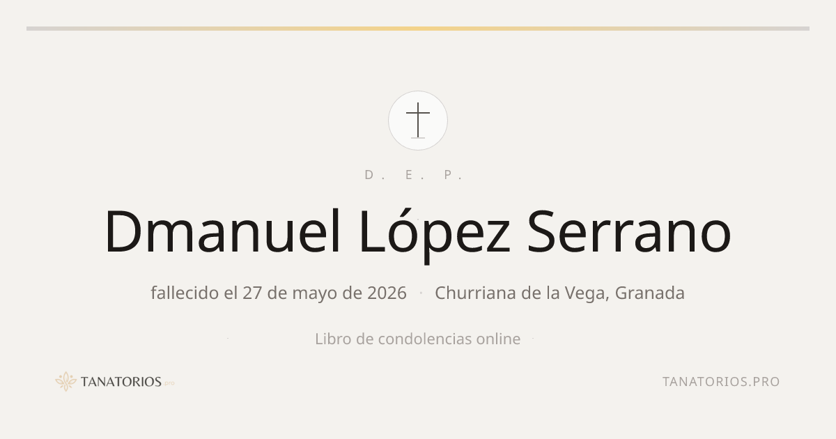 Memorial de Dmanuel López Serrano