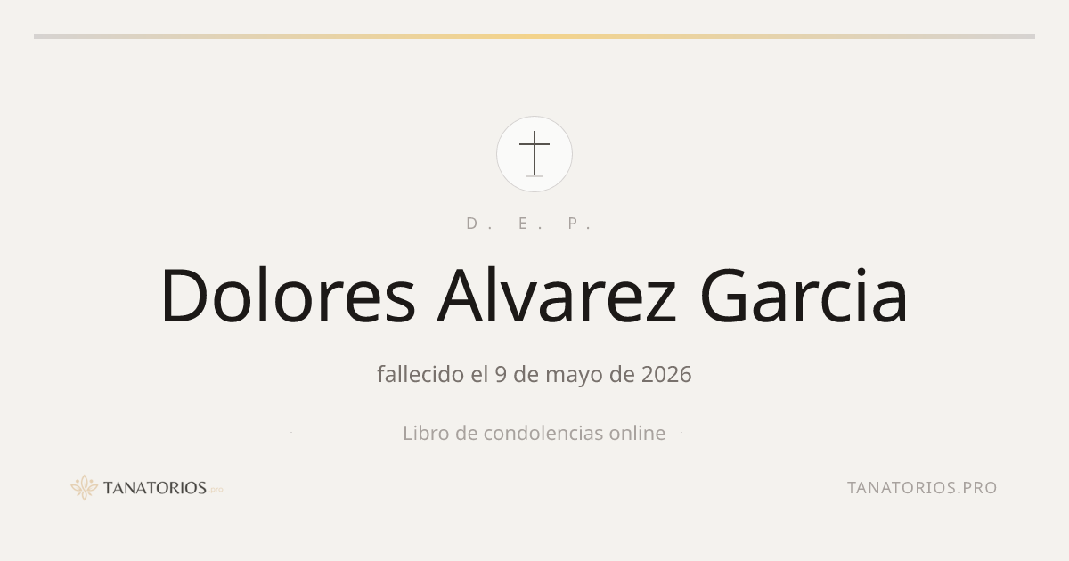 Memorial de Dolores Alvarez Garcia