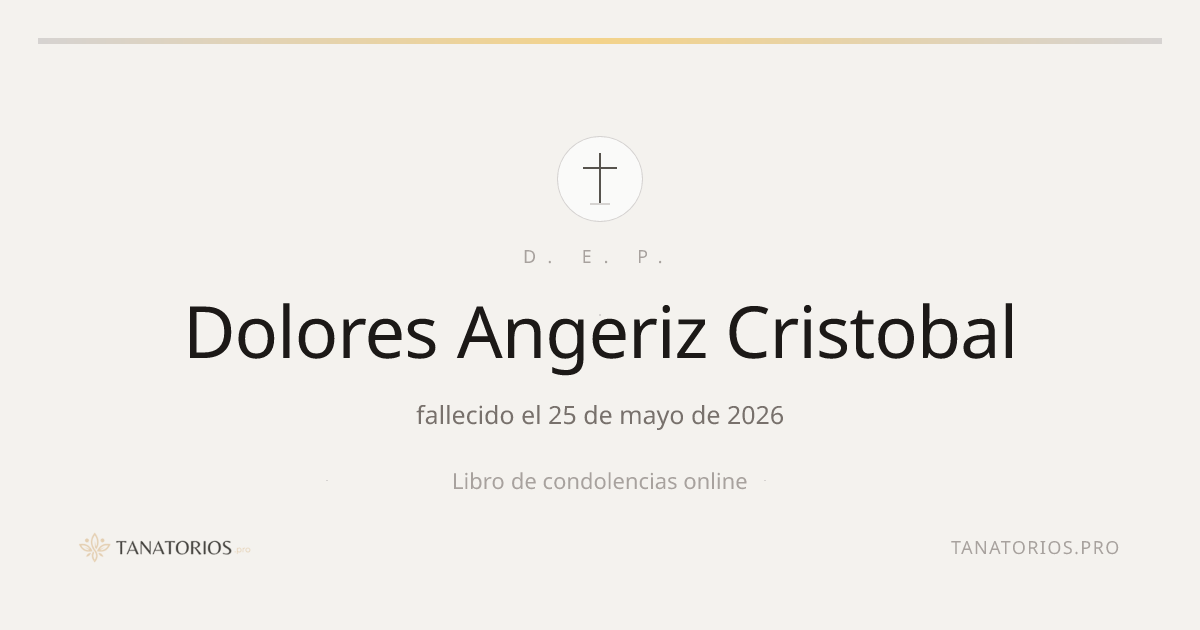 Memorial de Dolores Angeriz Cristobal