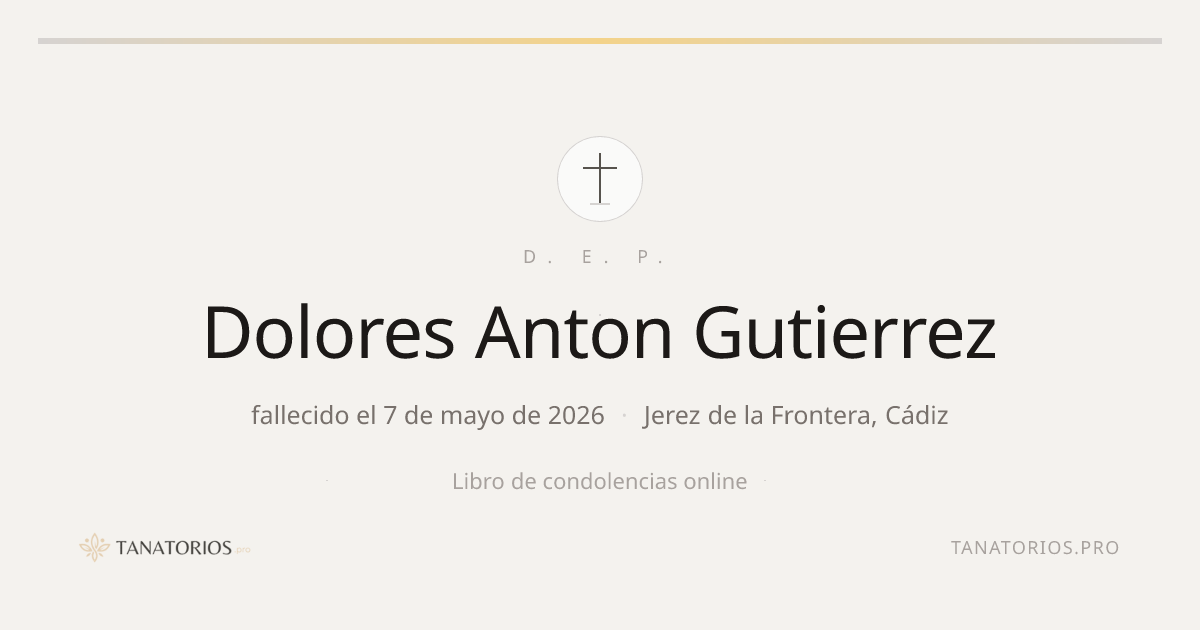 Memorial de Dolores Anton Gutierrez
