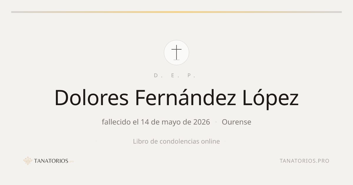 Memorial de Dolores Fernández López