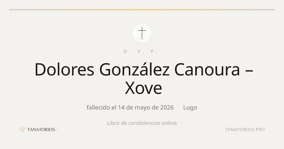 Memorial de Dolores González Canoura – Xove