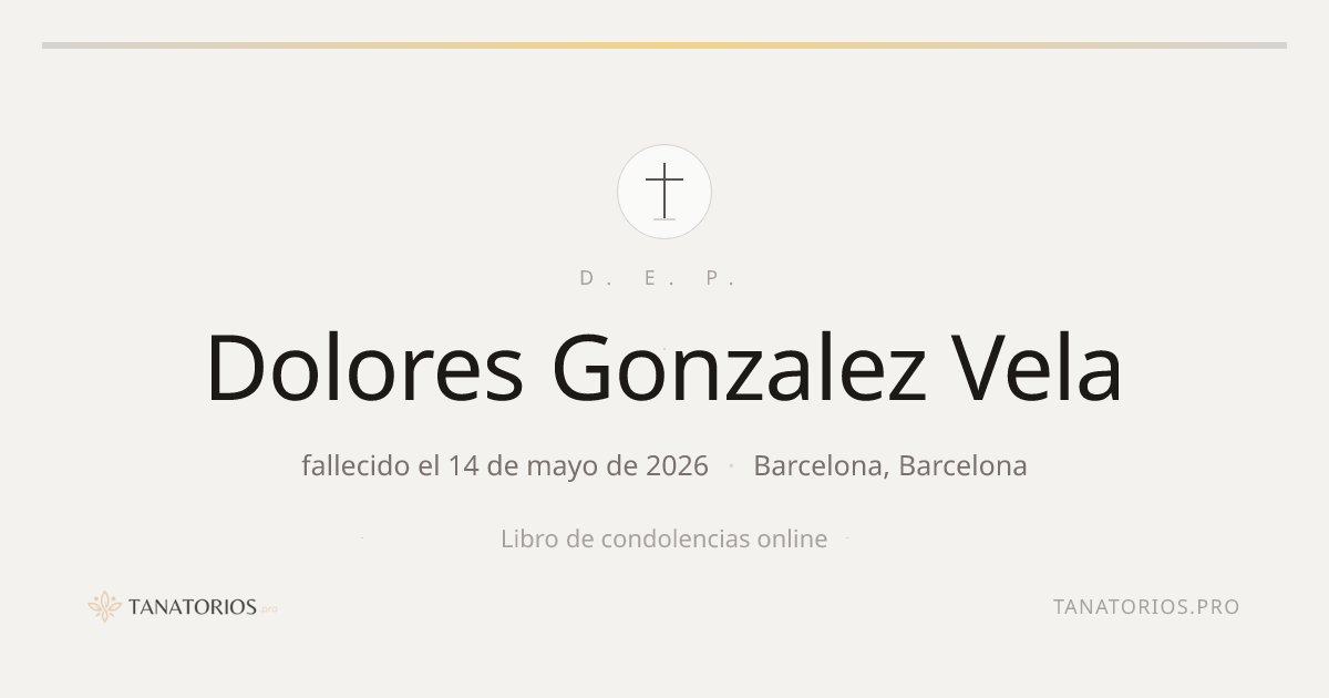 Memorial de Dolores Gonzalez Vela