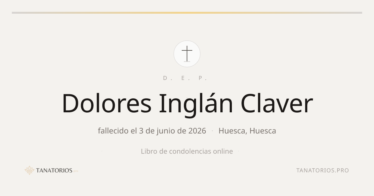 Memorial de Dolores Inglán Claver