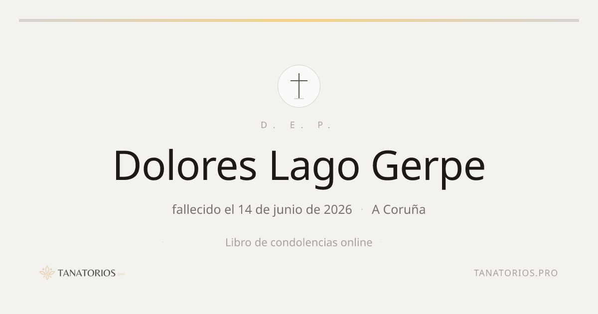 Memorial de Dolores Lago Gerpe