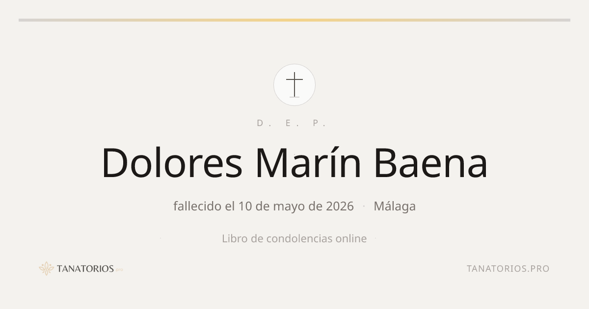 Memorial de Dolores Marín Baena
