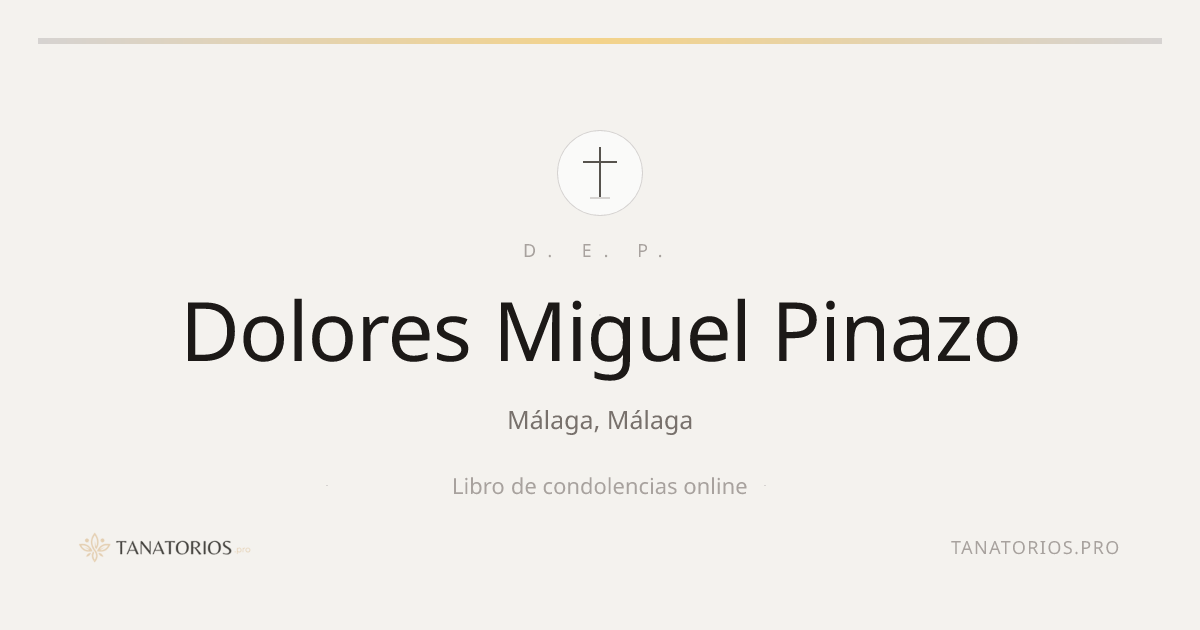 Memorial de Dolores Miguel Pinazo