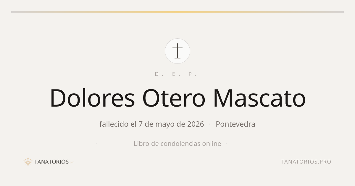 Memorial de Dolores Otero Mascato